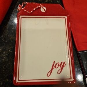 Red and White Holiday Joy Decor